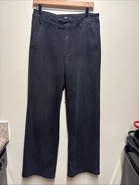 Oat New York High Rise Wide Leg
Jeans Women Black Size 10/30